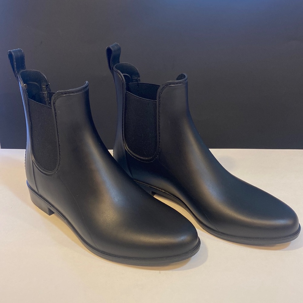 Sam Edelman Black "Tinsley" Chelsea Ankle Rain Boot